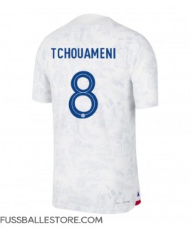 Günstige Frankreich Aurelien Tchouameni #8 Auswärtstrikot WM 2022 Kurzarm